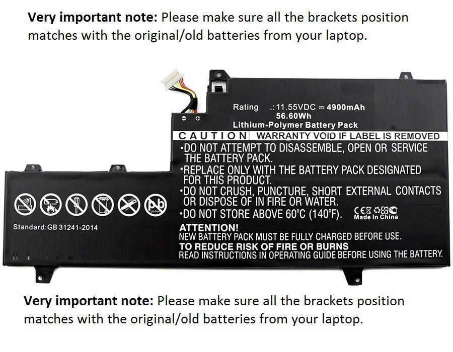 CoreParts MBXHP-BA0141 Batteria per Laptop HP 57Wh - Li-Pol 11.55V 4900mAh