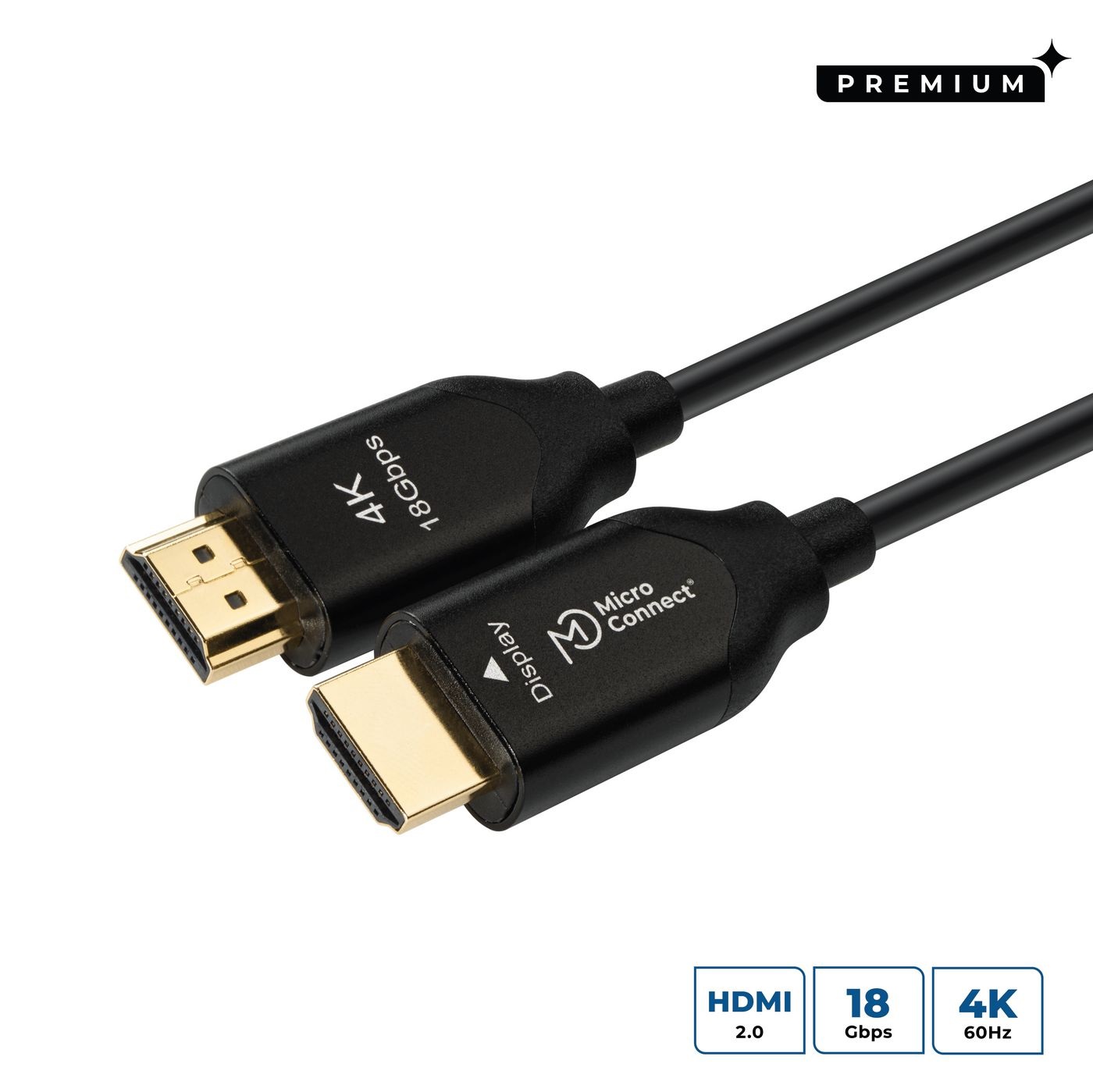 Microconnect HDM191970V2.0OP Cavo HDMI 70 m High Speed Active Optic HDMI tipo A (Standard) Nero - HDMI 2.0