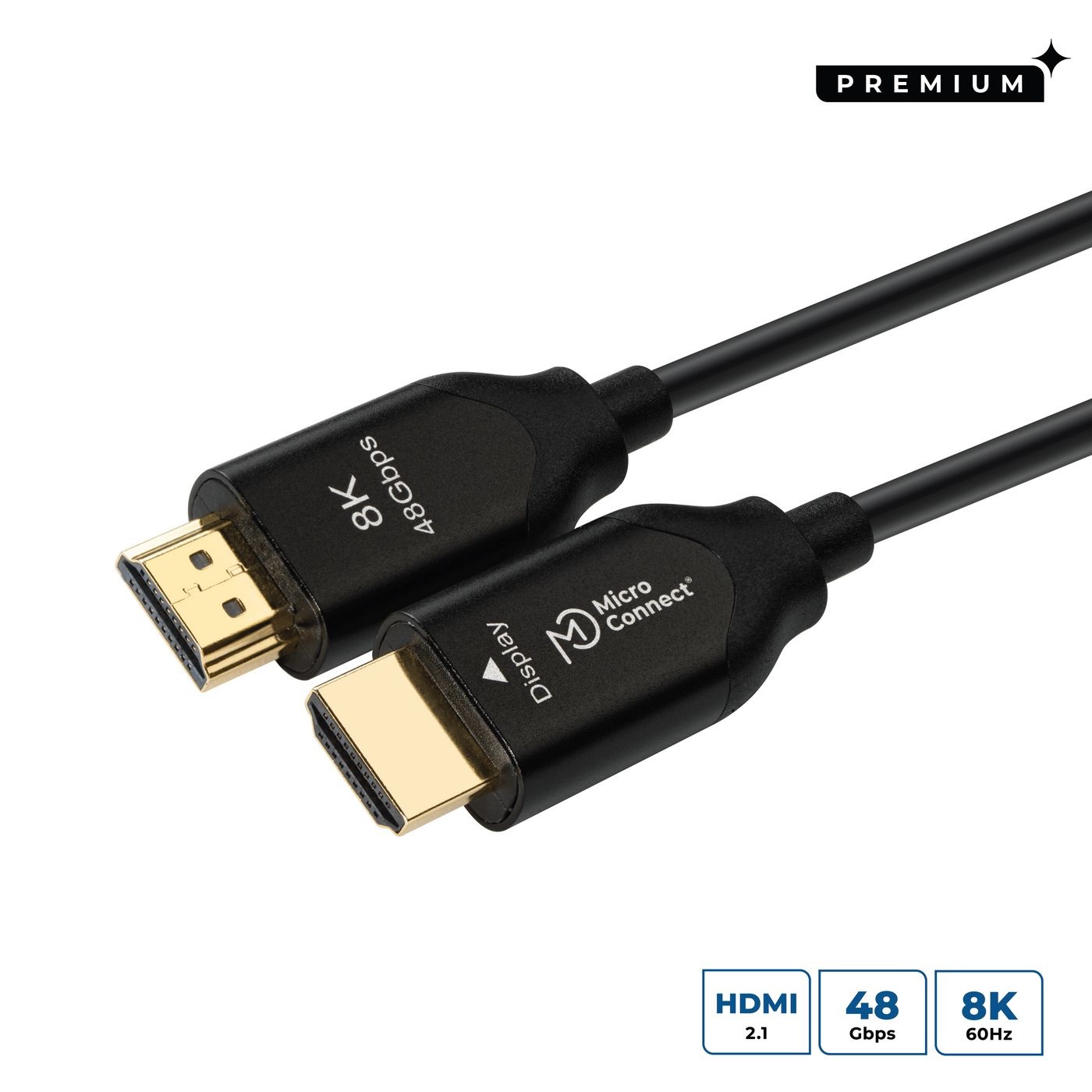 MicroConnect HDM191915V2.1OP Cavo HDMI 15 m Ultra High Speed Active Optic HDMI tipo A (Standard) Nero - HDMI 2.1 8K