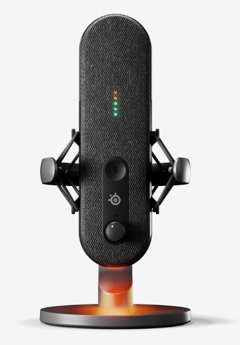 SteelSeries ALIAS Microfono per PC Nero - Cablato USB tipo-C con Cancellazione del Rumore AI e Capsula 3x più Grande