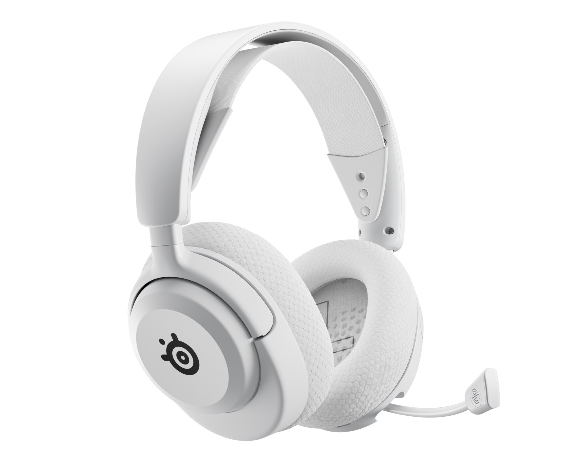 SteelSeries Arctis Nova 5 Wireless - Cuffie da gioco Bianco con Driver Magnetici, 100 Preset Audio, Batteria 60 Ore e Microfono ClearCast Gen2.X