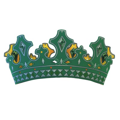 Liontouch Corona Kingmaker - Giocattolo Medievale in Gommapiuma Durevole per Bambini dai 3 Anni, Taglia Regolabile con Design Elegante in Oro e Smeraldi