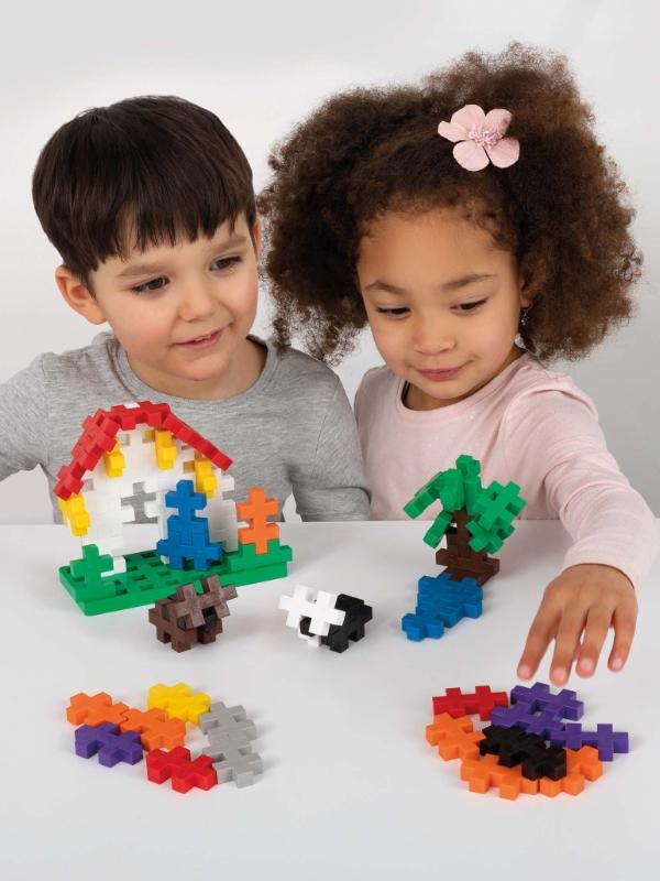 Plus-Plus Big Learn to Build - Gioco da costruzione con 60 pezzi per stimolare la creatività dei bambini