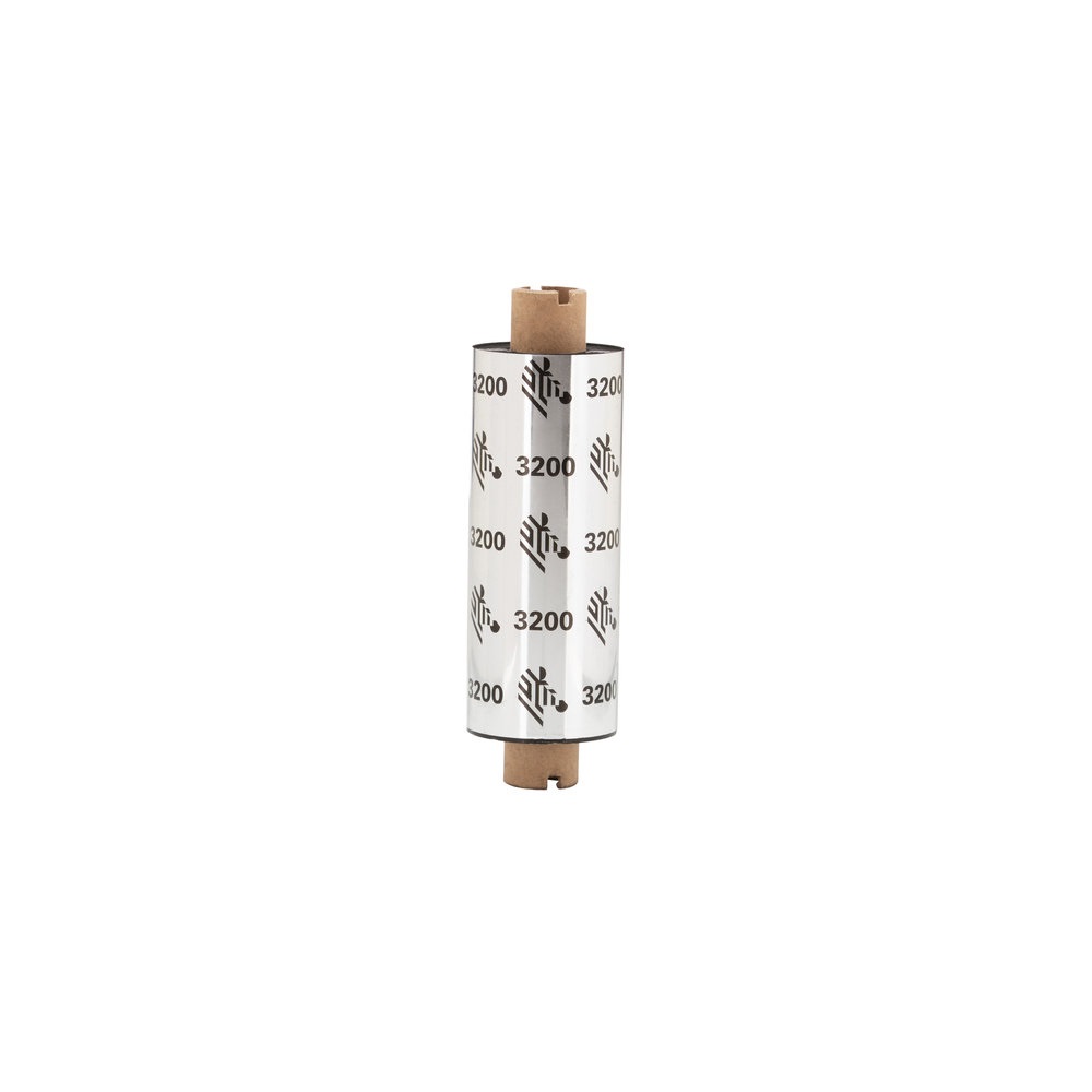 Zebra 3200 Wax/Resin Ribbon 64mm x 74m - Confezione da 12 rotoli - Compatibile con Zebra R2844, GK420, GX420, GX430 e G-Series