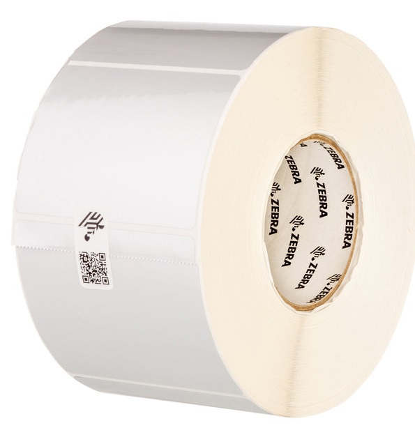Zebra Z-Ultimate 3000T Etichette Argento in Poliestere Adesivo Permanente 70x32mm - Confezione da 12 Rotoli