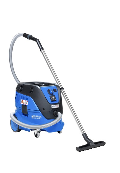Nilfisk ATTIX 33-2L IC - Aspirapolvere Professionale per Solid e Liquidi, 30 L, 1400 W, Filtro PTFE, Sistema InfiniClean™