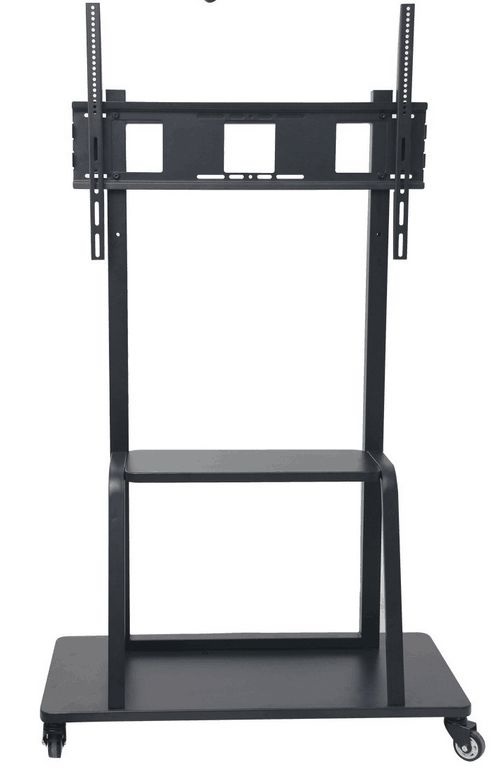 Vivolink Mobile Floor Stand Fino a VESA 800x600 con Due Ripiani e Carico Massimo di 150 kg