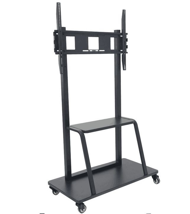 Vivolink Mobile Floor Stand Fino a VESA 800x600 con Due Ripiani e Carico Massimo di 150 kg