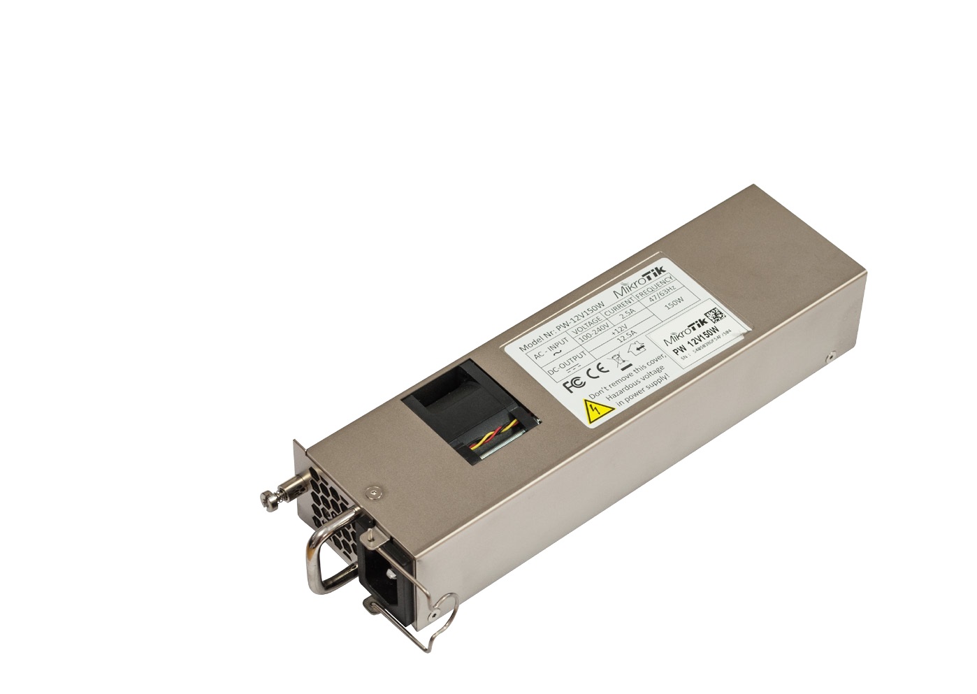 MikroTik 12POW150 Alimentazione Elettrica Hot Swap 12V 150W per CCR1072-1G-8S