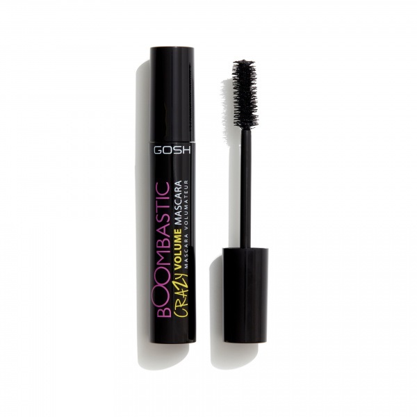 GOSH Boombastic Crazy Mascara 001 Extreme Black - Mascara Volumizzante per Ciglia Arricciate e Lunghe, 13 ml