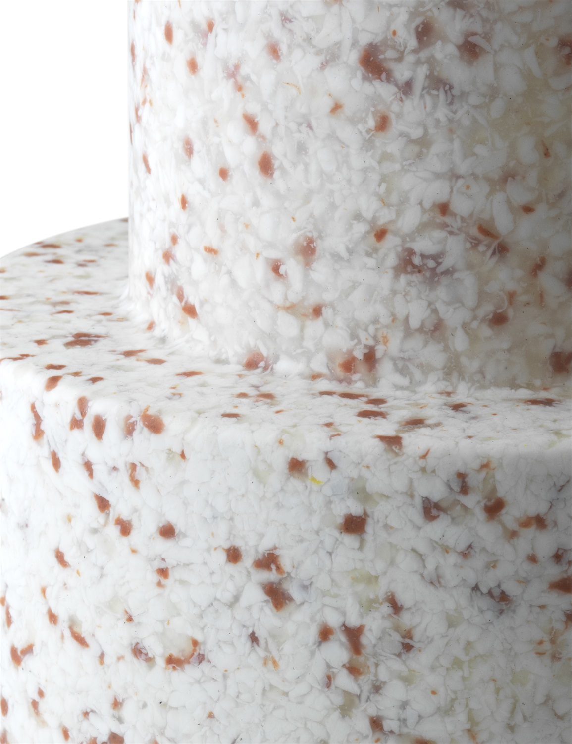 Normann Copenhagen Sgabello Bit - Bianco - Polietilene Riciclato - Ø 36 x H 42 cm - Design Simon Legald