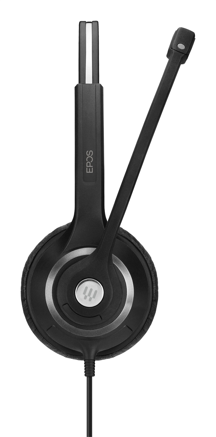 Sennheiser Circle SC 230 - Cuffie per telefono sovra-testa con cancellazione del rumore, cablate, nere e argento