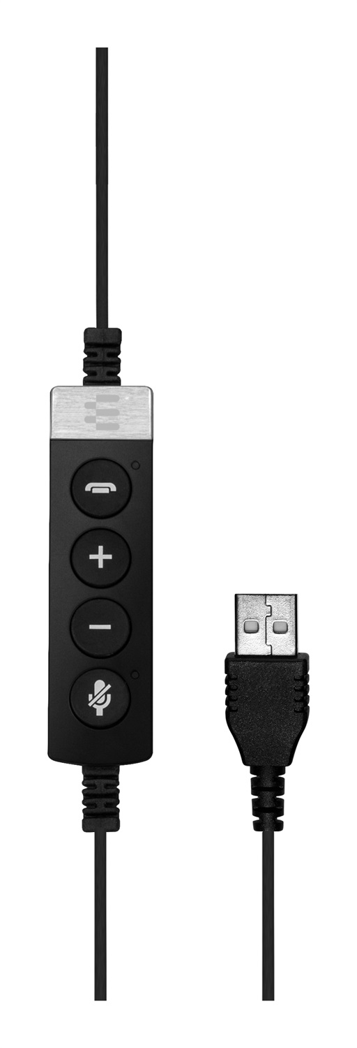 EPOS Impact SC 230 USB MS II Auricolare Cablato A Padiglione per Ufficio, Frequenza 50 - 18000 Hz, Peso 58 g, Nero