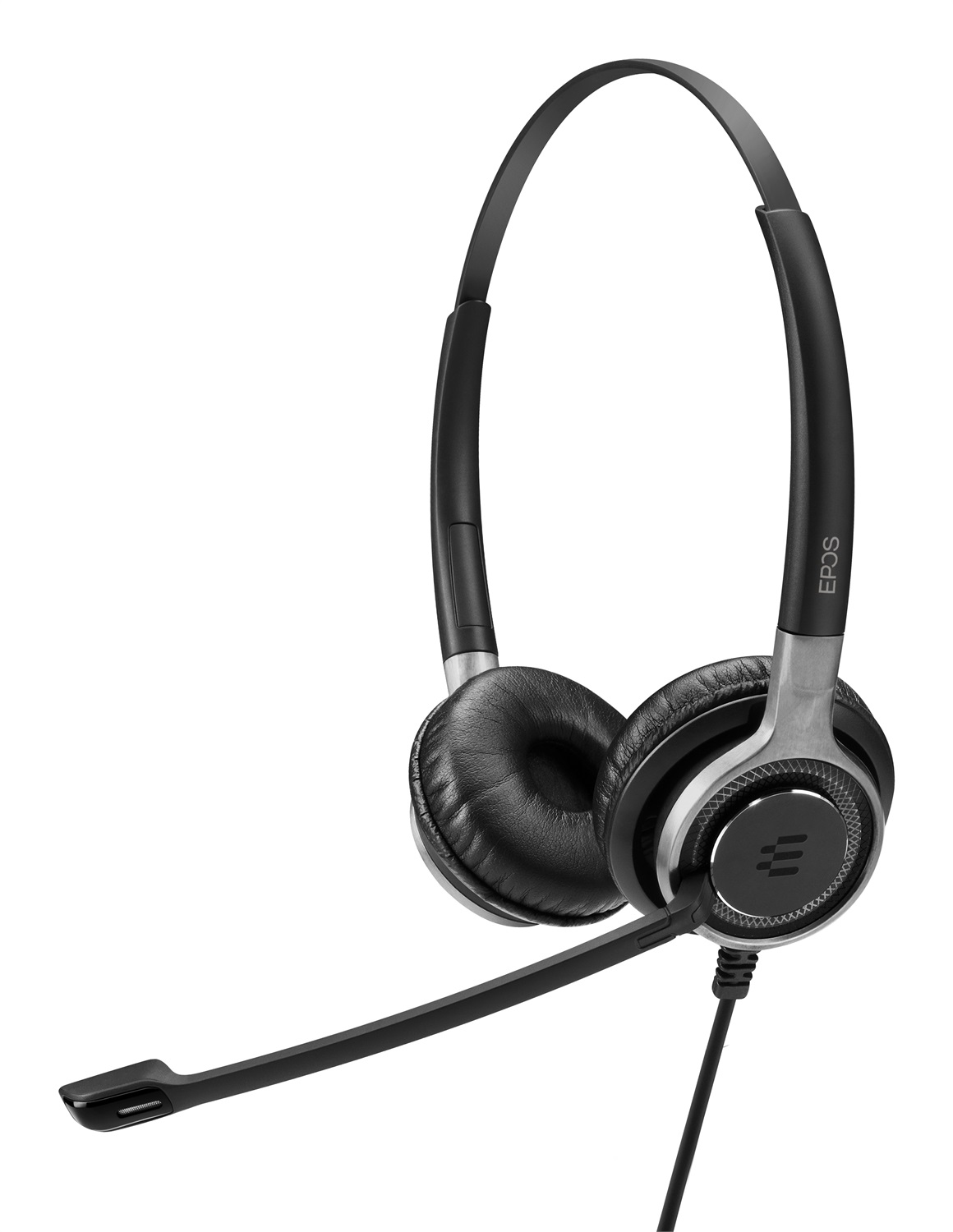 EPOS SENNHEISER IMPACT SC 660 ANC USB - Cuffia con Microfono Cablata a Padiglione per Musica e Chiamate, USB Tipo A, Nero/Argento
