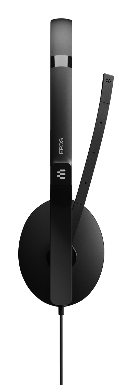 EPOS ADAPT 160T USB II Cuffia Stereo Cablata USB-A per Ufficio, 20-20000 Hz, Microfono con Cancellazione del Rumore, Certificata Microsoft Teams, Nero