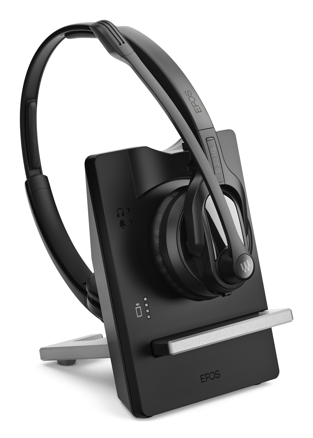 EPOS | SENNHEISER IMPACT D 30 Phone - Auricolare Wireless A Padiglione per Ufficio con Microfono a Cancellazione del Rumore - Nero
