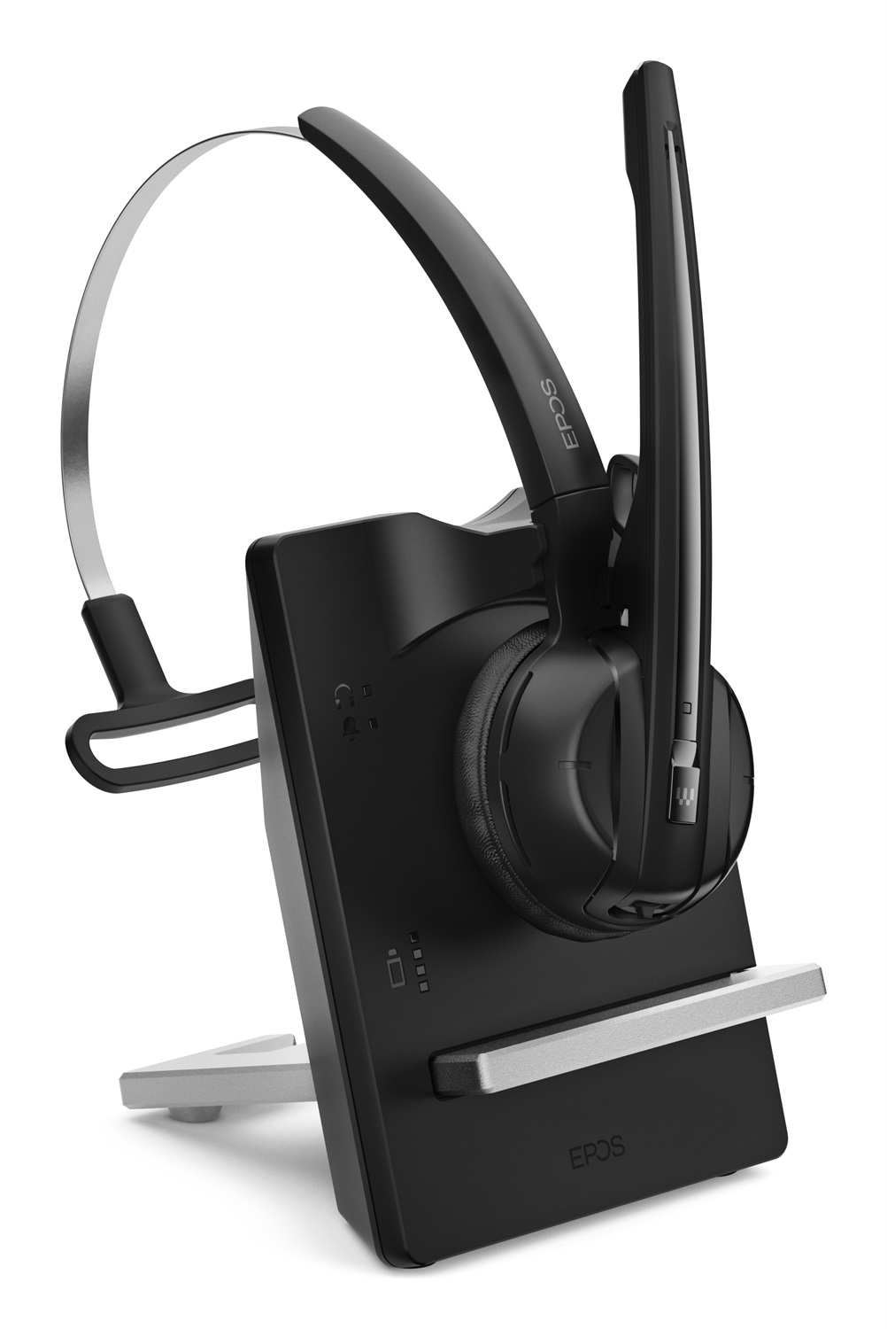 EPOS Impact D10 II Auricolare Wireless con Microfono e Base di Ricarica - Nero