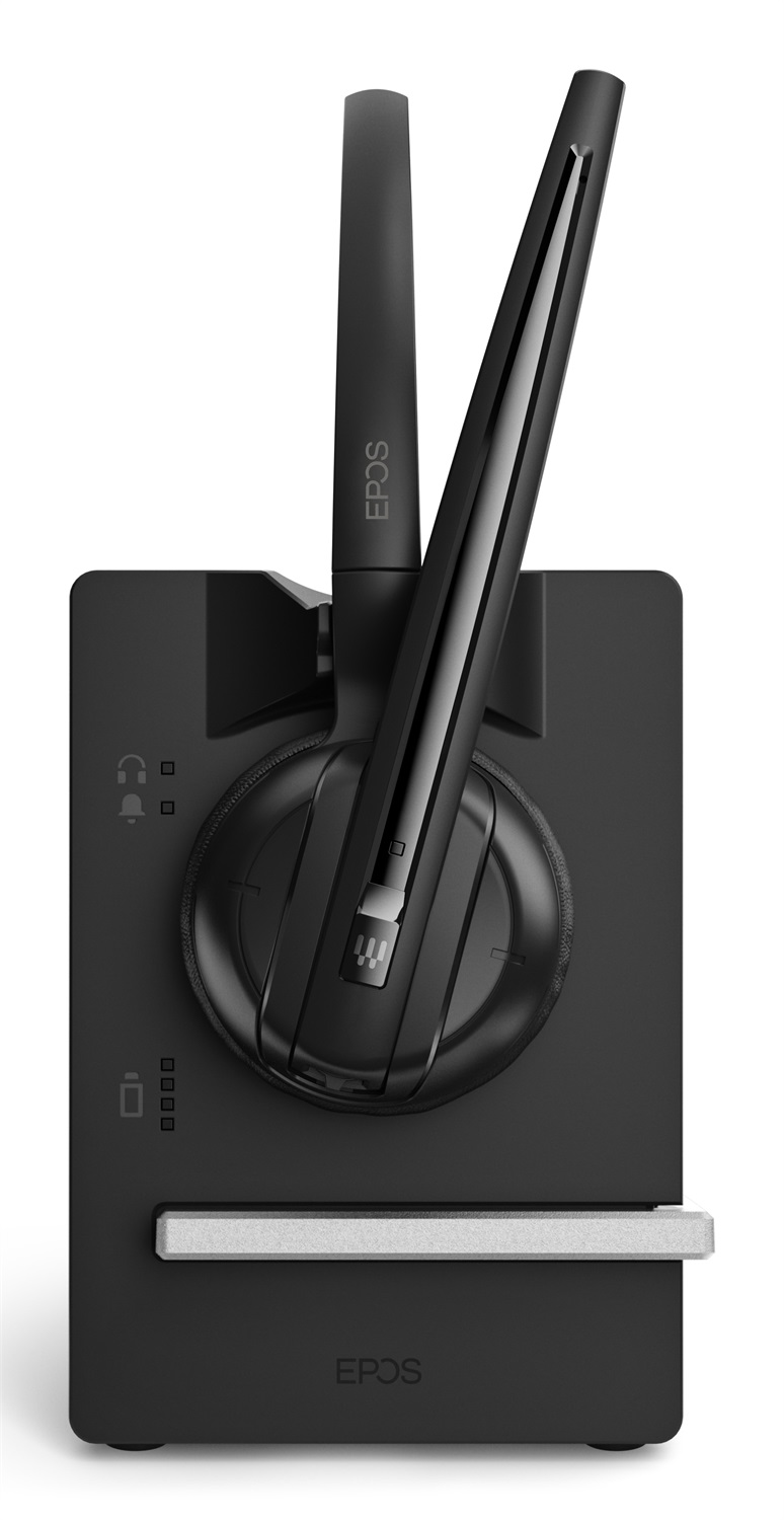 EPOS IMPACT D 10 Phone - Auricolare Wireless A Padiglione per Ufficio con Base di Ricarica Nero