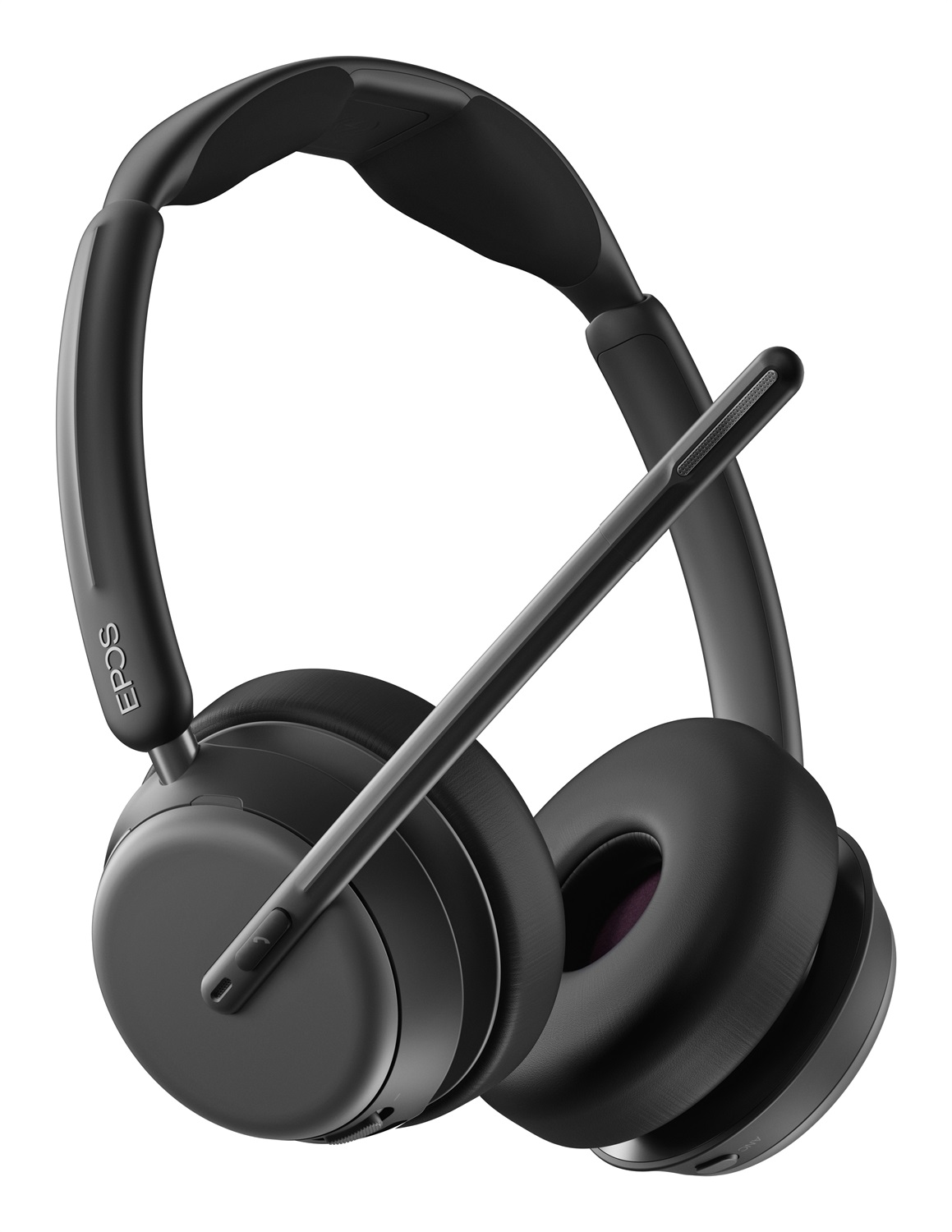 EPOS IMPACT 1061 ANC Auricolare Wireless A Padiglione con Bluetooth e Base di Ricarica, Cancellazione Attiva del Rumore, Nero