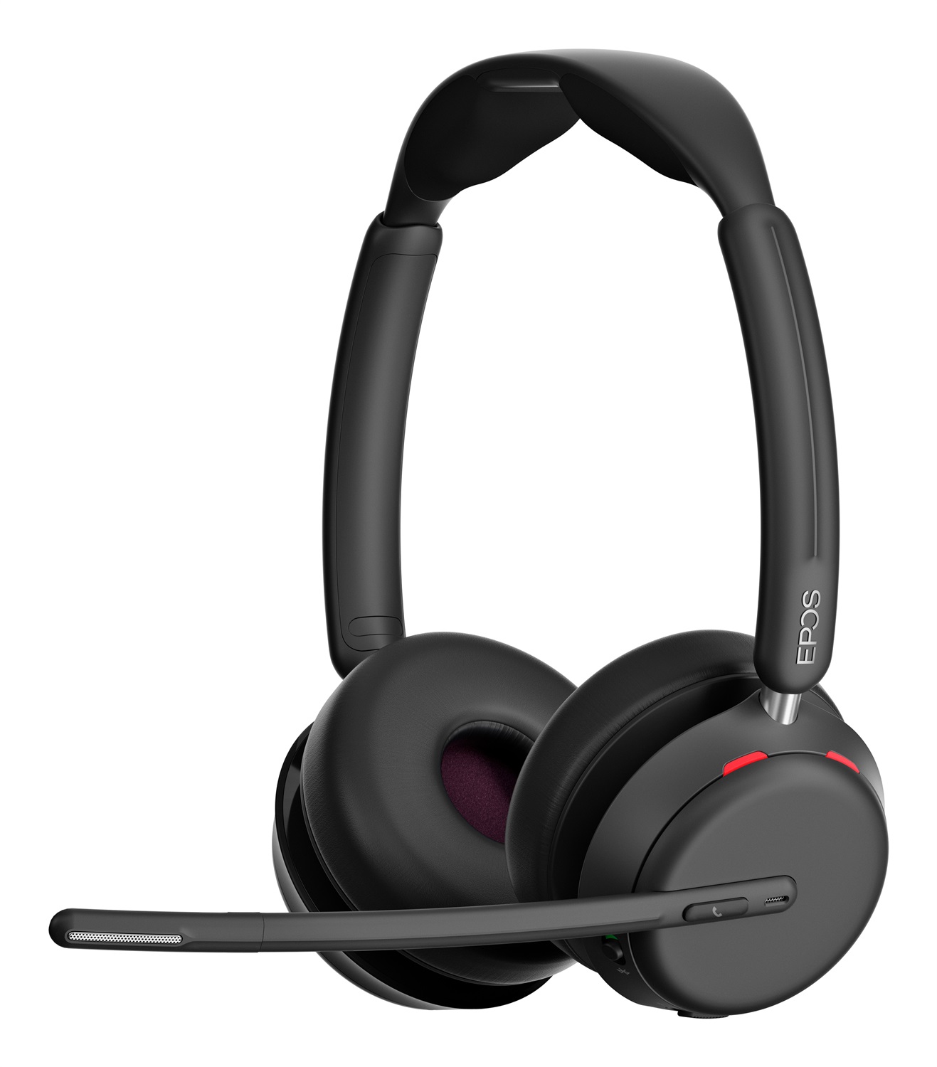 EPOS IMPACT 1060 Auricolare Wireless Doppio A Padiglione per Ufficio con Microfono, Noise Cancelling, Bluetooth, Super Wideband Audio, Vestibilità Comoda, Ottimo per Chiamate Chiare