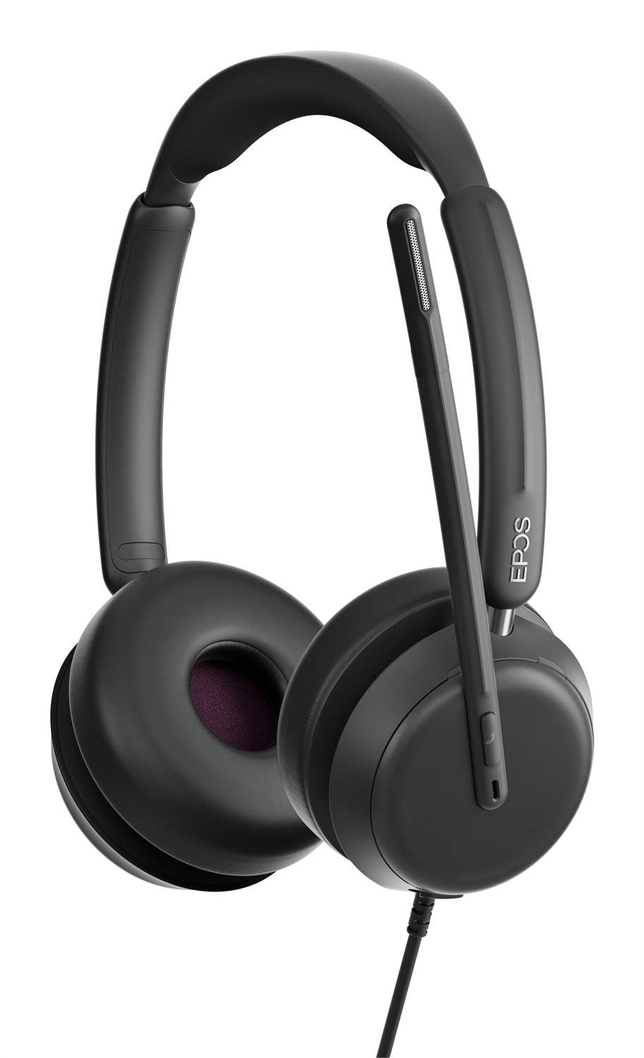 EPOS IMPACT 860 Cuffie Bifacciali Cablato con Microfono Noise-Cancelling, Connettività USB-C e USB-A, Audio Super Wideband, Vestibilità Comoda per Ufficio e Chiamate Business, Nero