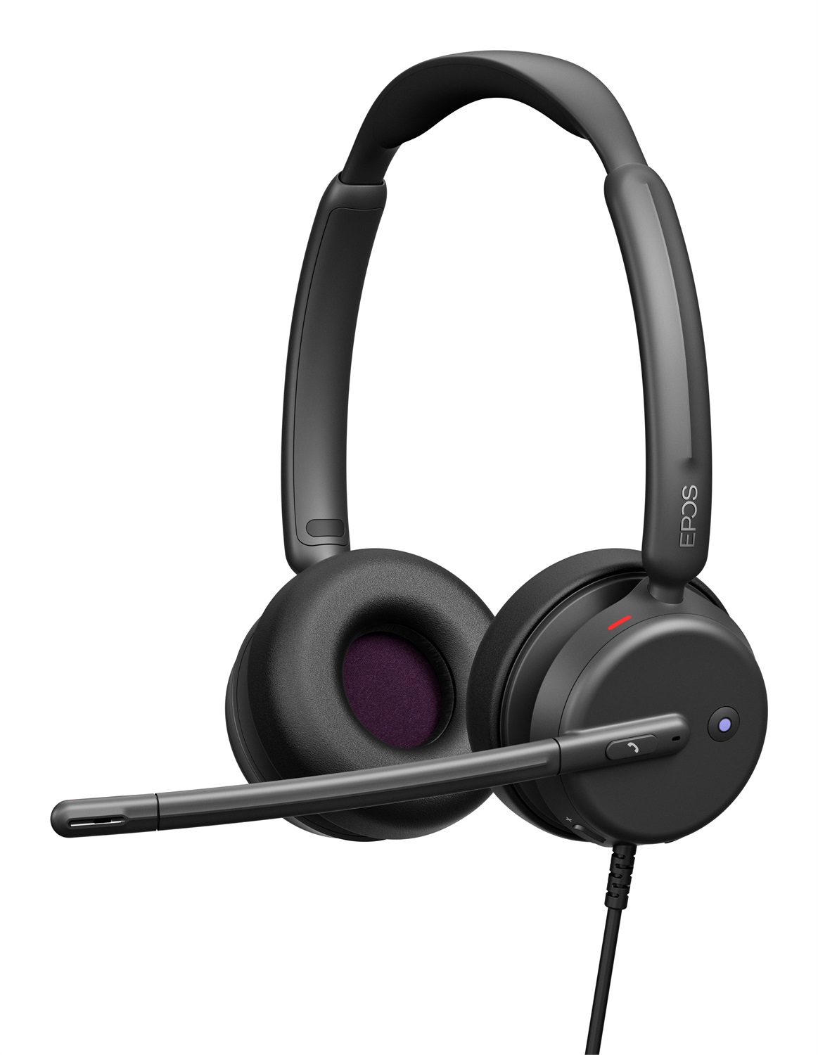 EPOS IMPACT 460T Cuffie Binaurali On-Ear con Cavo USB-C e USB-A, Doppio Microfono Noise-Cancelling, Certificato Microsoft Teams, Plug-and-Play, Ottimali per Ufficio e Lavoro da Casa