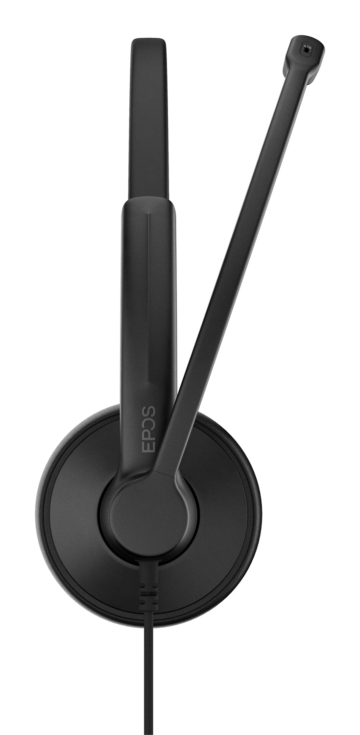 EPOS IMPACT 100 MS Mono Cuffie con Microfono Cablato USB-C/USB-A, Certificato Microsoft Teams, Riduzione Rumore, Leggere, Supporto Silicone, Controllo Chiamate, Nero