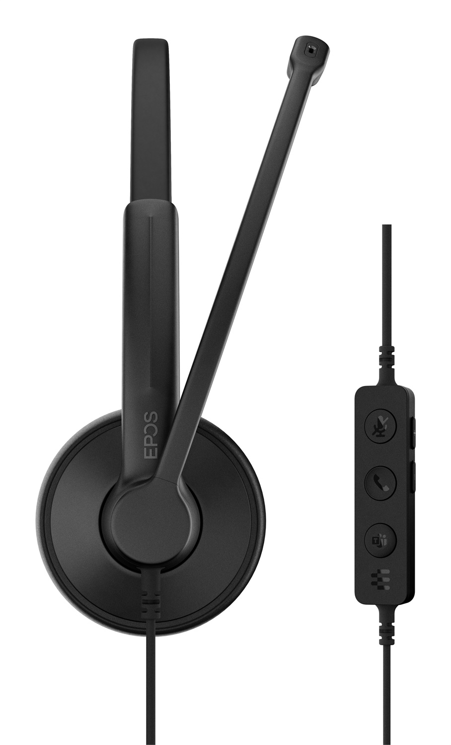 EPOS 1001420 Cuffia e Auricolare Cablato A Padiglione Ufficio con Microfono, USB Type-C e USB Type-A, Cancellazione Rumore, Leggera, Auricolari Morbidi, Nero