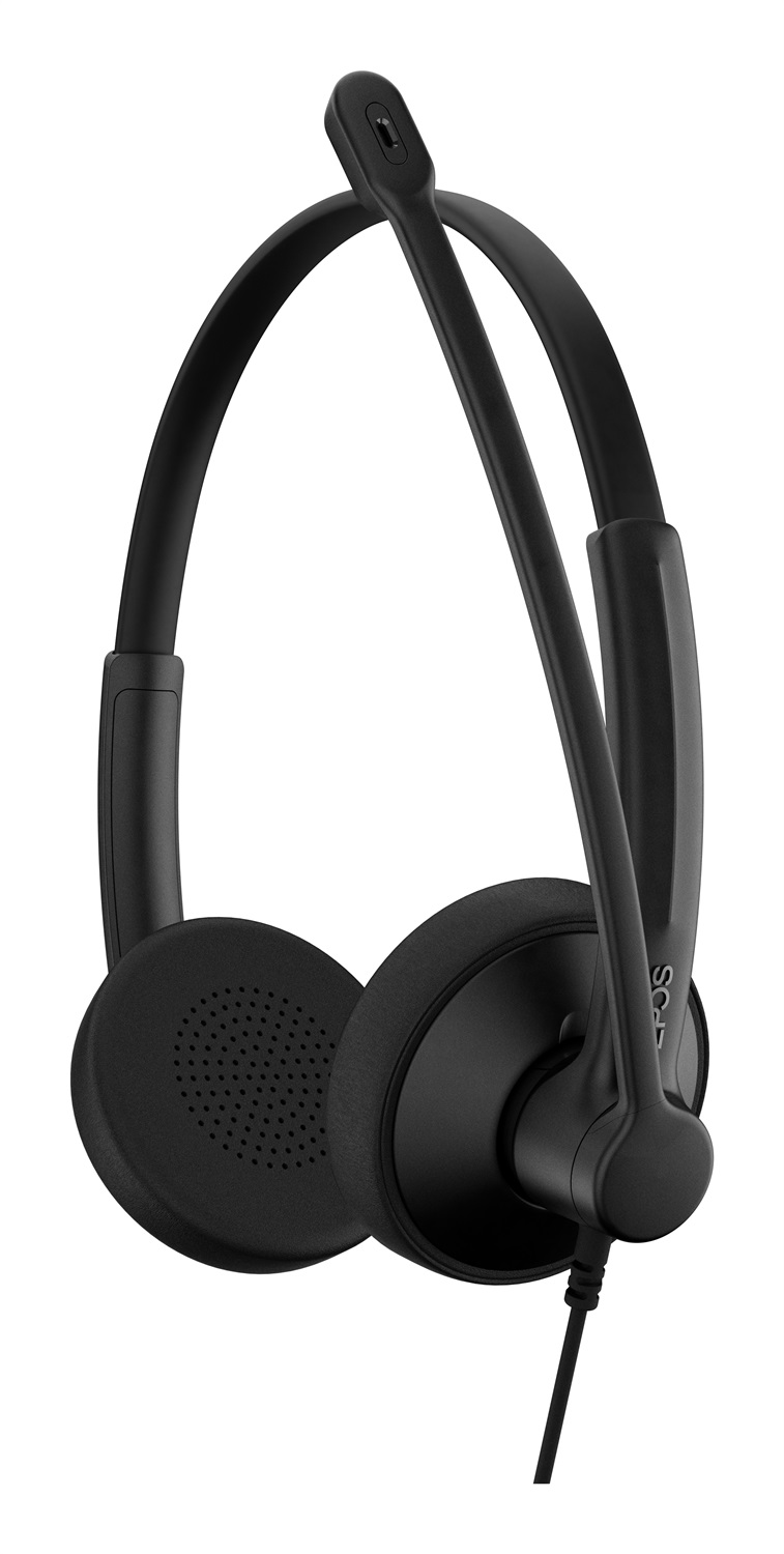 EPOS IMPACT 100 MS - Cuffie Stereo USB-C A con Microfono, Cancellazione Rumore, Certificato Microsoft Teams, Auricolari Morbidi