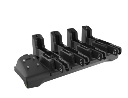 Zebra CRD-ET4X-4S10I1-01 Caricabatterie per Tablet Nero AC Interno con Quattro Slot di Ricarica