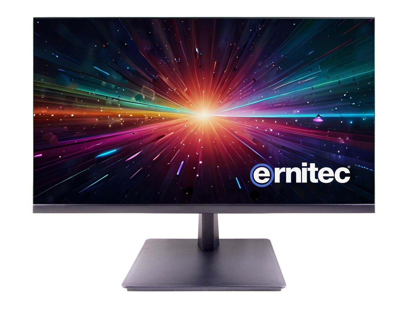 Ernitec 0070-24127-F Monitor PC 27'' (68,6 cm) Full HD 1920 x 1080 LED Frameless per Sorveglianza 24/7 con 1 HDMI 2.0, VGA e 2 Altoparlanti