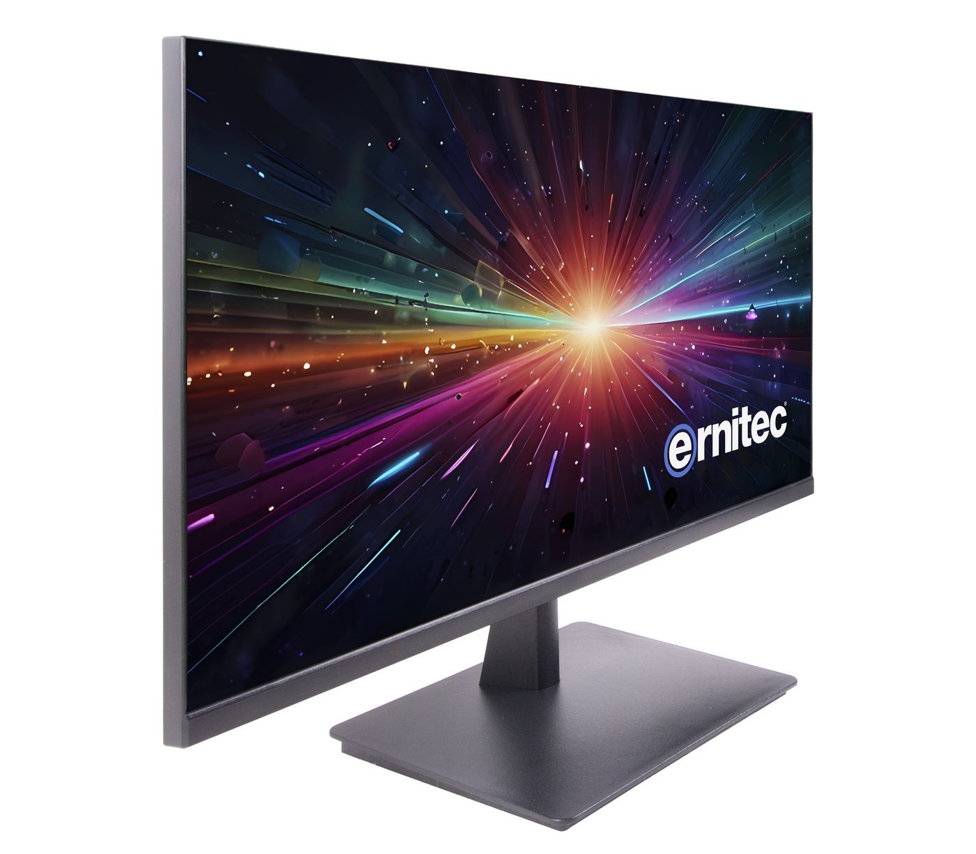 Ernitec 0070-24127-F Monitor PC 27'' (68,6 cm) Full HD 1920 x 1080 LED Frameless per Sorveglianza 24/7 con 1 HDMI 2.0, VGA e 2 Altoparlanti