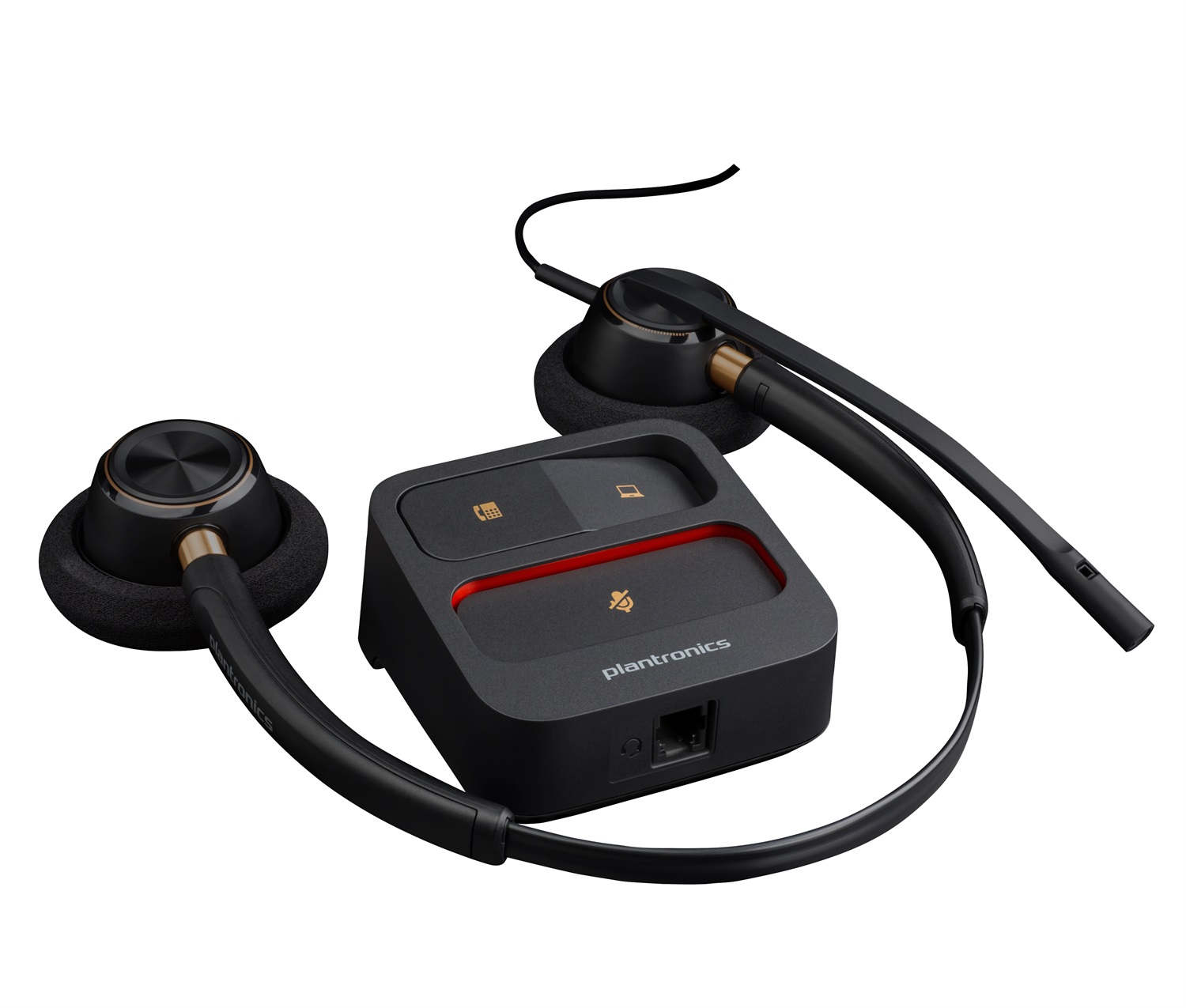 HP Poly Cuffie EncorePro 520 Binaurali Cablate con Quick Disconnect - Leggere e Ideali per Musica e Chiamate