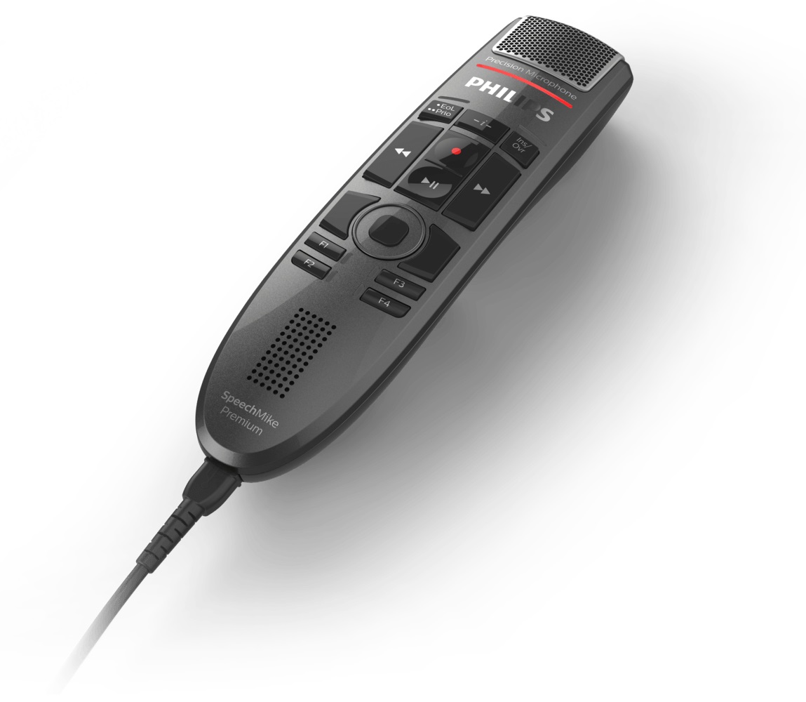 Philips SpeechMike Premium Touch Nero - Microfono Unidirezionale Cablato USB con Sensibilità -37 dB