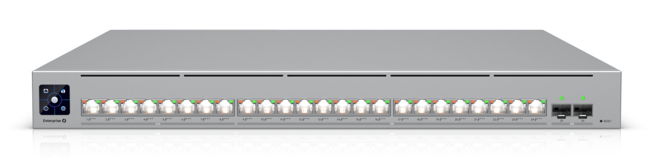 Ubiquiti UniFi ECS-24-POE switch di rete Gestito L2/L3 10G Ethernet (100/1000/10000) Supporto Power over Ethernet (PoE) 1U Grigio