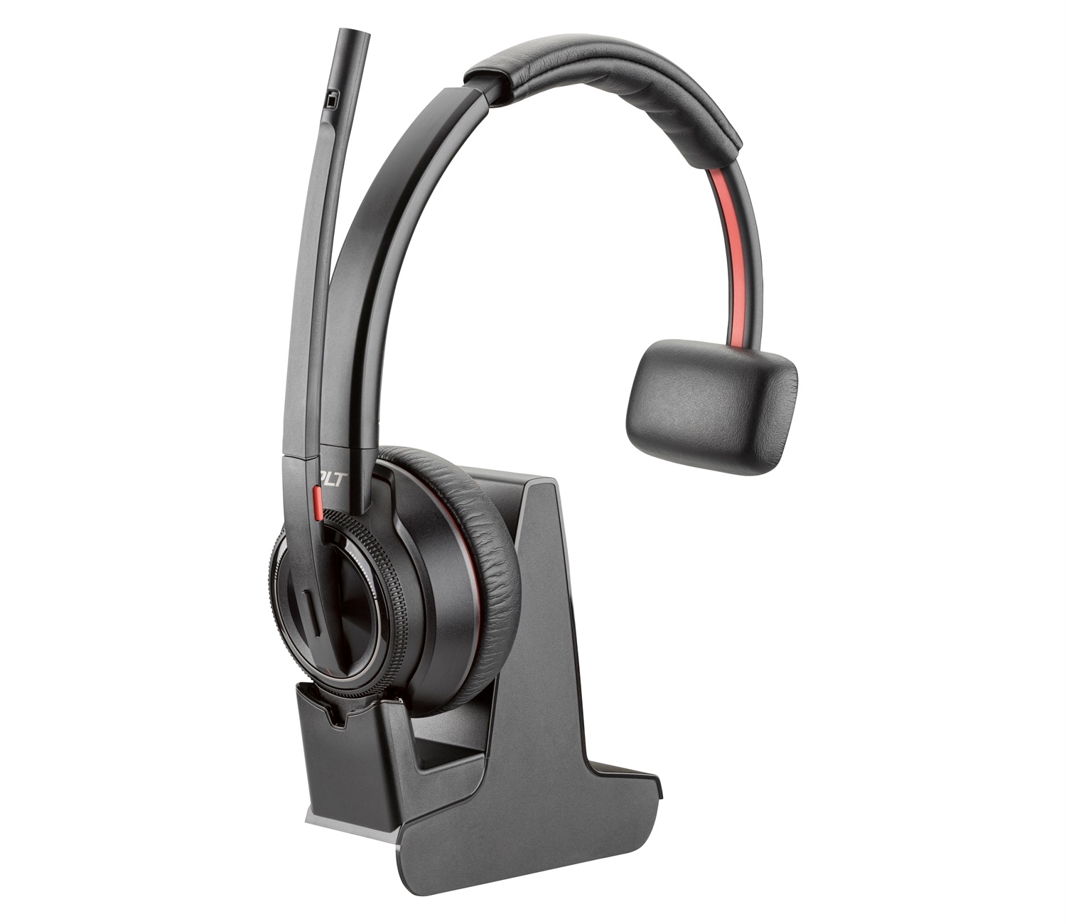 HP Poly Savi 8210 - Cuffia On-Ear senza fili DECT/Bluetooth con microfono a cancellazione di rumore per ufficio - Nero