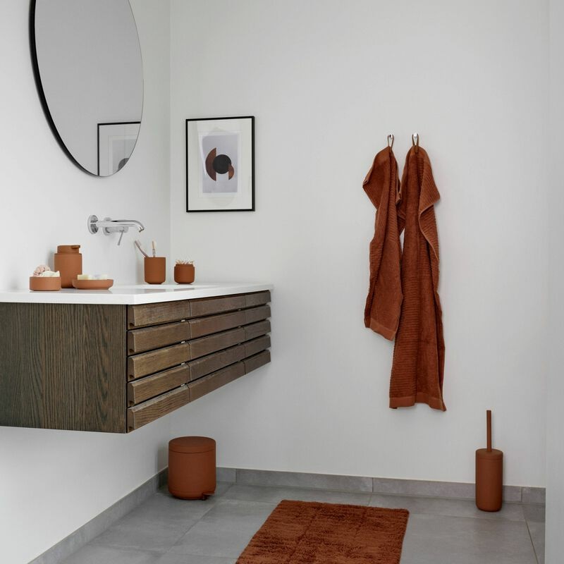 Zone Denmark Ume Pattumiera da Bagno a Pedale 4 L con Coperchio Soft-Close - Terracotta