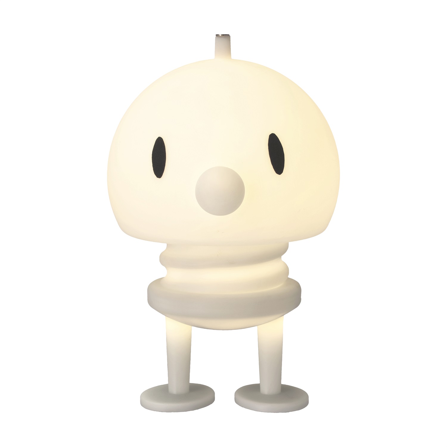 Hoptimist Lampada LED Morbida XL Bianco - Lampada da Comodino Tattile, Ricaricabile e Dimmerabile, Design Danese