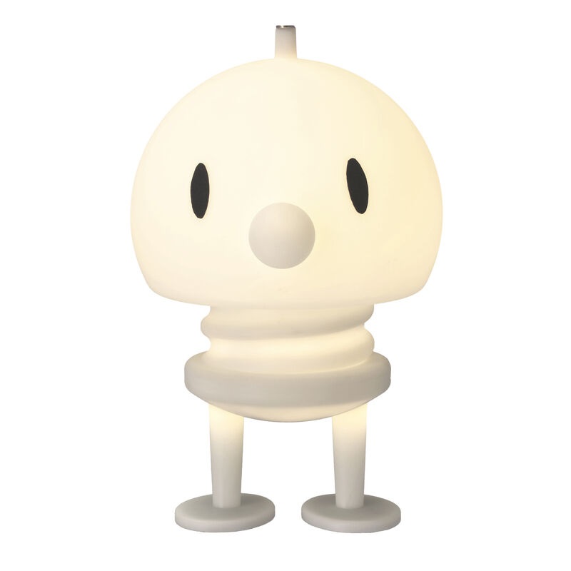 Hoptimist Lampada LED Morbida XL Bianco - Lampada da Comodino Tattile, Ricaricabile e Dimmerabile, Design Danese