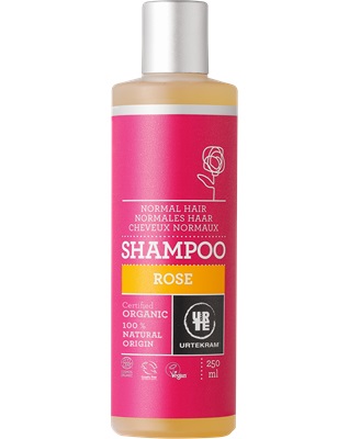 Urtekram Shampoo Organico per Capelli Normali 250 ml - Profumo di Geranio Rosa e Fiore di Rosa con Aloe Vera e Glicerina