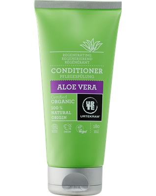 Urtekram Aloe Vera Conditioner Balsamo Rigenerante 180 ml - Idratante e Facilita la Pettinatura per Tutti i Tipi di Capelli