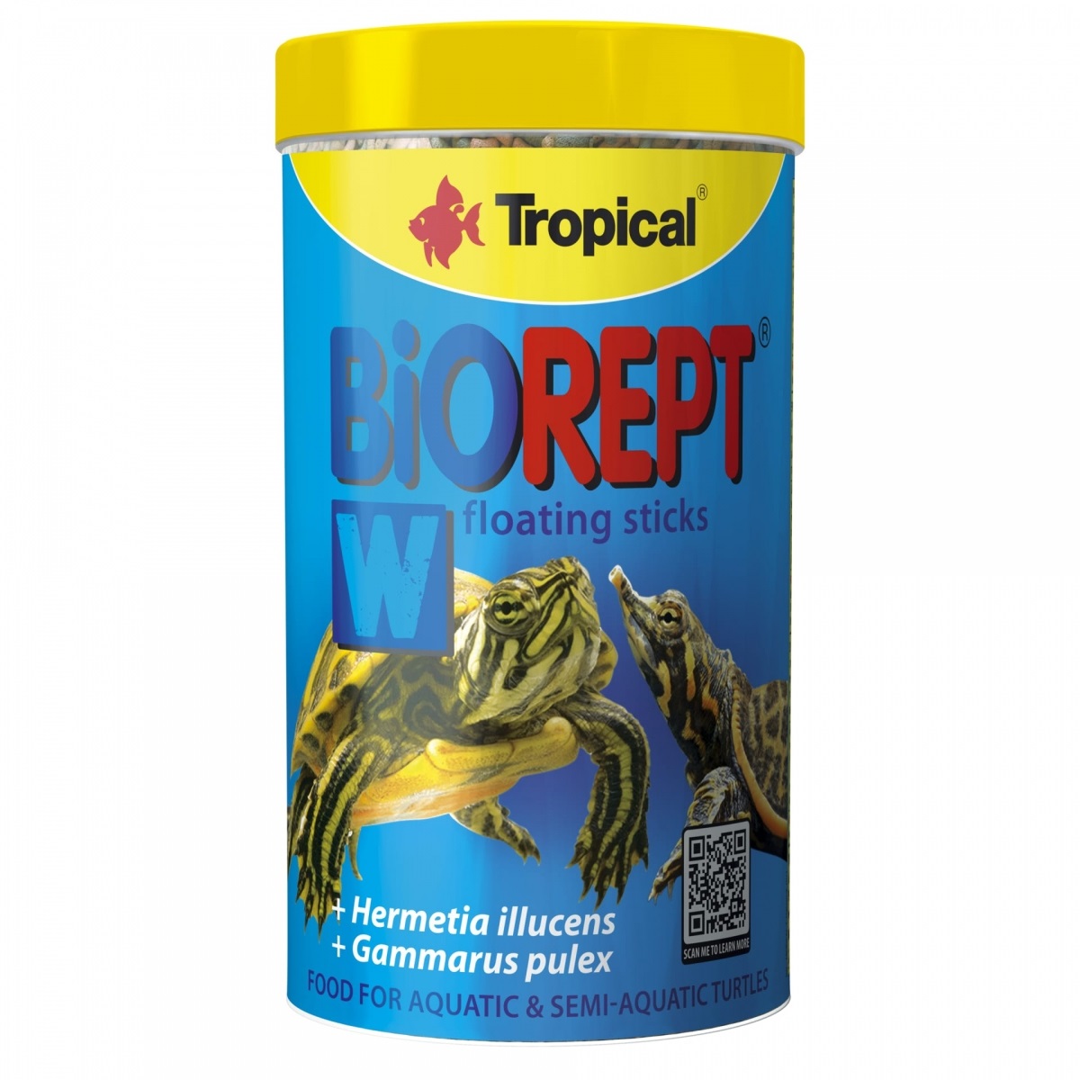 Tropical Biorept W - Alimento Completo in Stick per Tartarughe Acquatiche - 250 ml / 75 gr