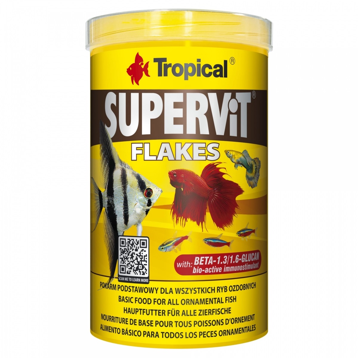 Tropical SuperVit 100ml - Mangime Universale in Scaglie per Pesci Onnivori
