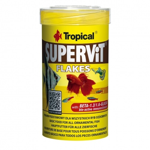 Tropical SuperVit 100ml - Mangime Universale in Scaglie per Pesci Onnivori