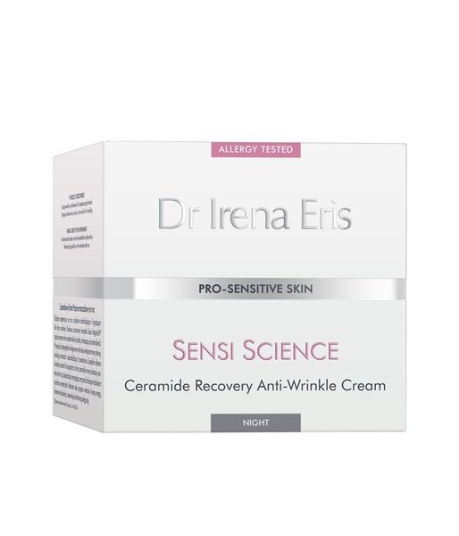 Dr Irena Eris Sensi Science Ceramide Recovery Anti-Wrinkle Night Cream 50 ml - Crema Notte Rigenerante per Pelle Sensibile con Sensi Magnolol-H