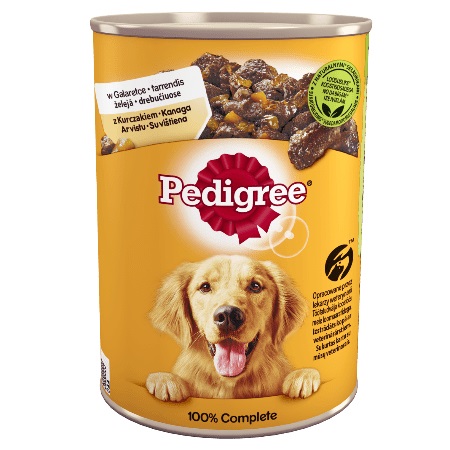 Pedigree Cibo Umido per Cani Adulto con Pollo e Carote in Gelatina - 400 g