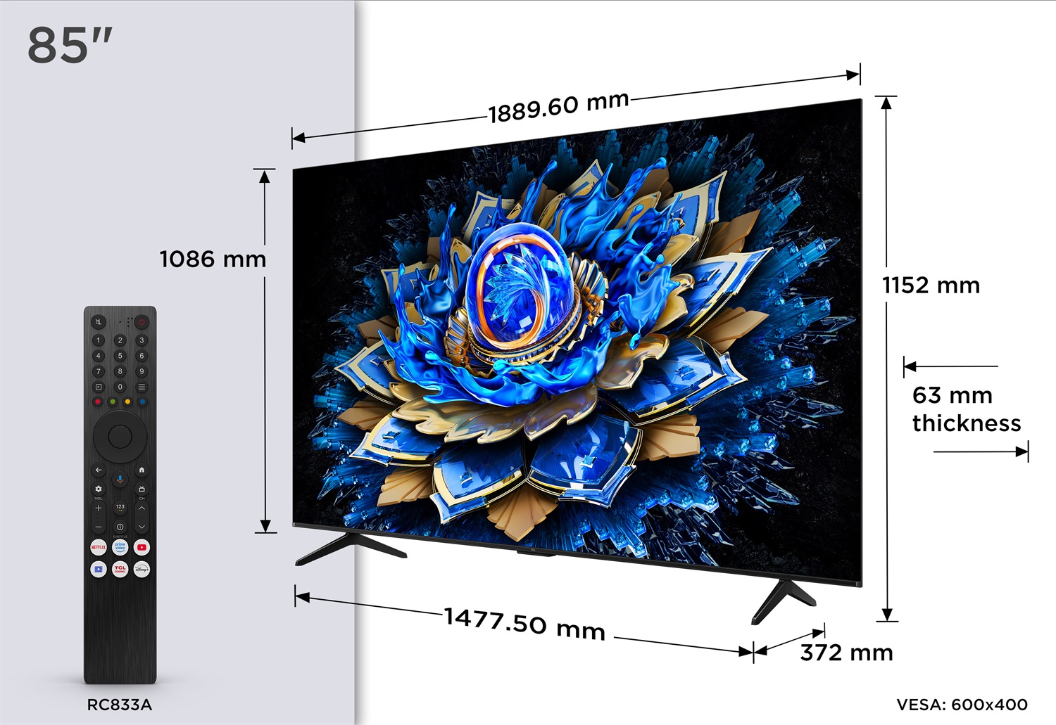 TCL 85T69C - TV QLED 85