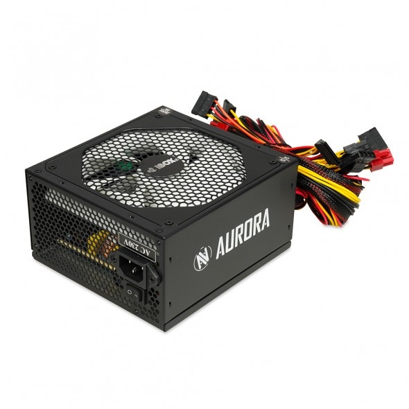 iBox Aurora Alimentatore per Computer 600 W 20 4 pin ATX Nero - Passivo, Protezioni Sovracorrente, Sovralimentazione, Cortocircuito