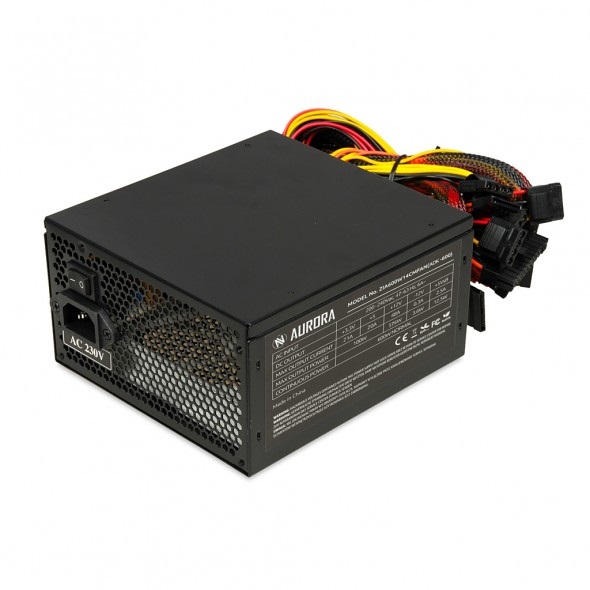 iBox Aurora Alimentatore per Computer 600 W 20 4 pin ATX Nero - Passivo, Protezioni Sovracorrente, Sovralimentazione, Cortocircuito