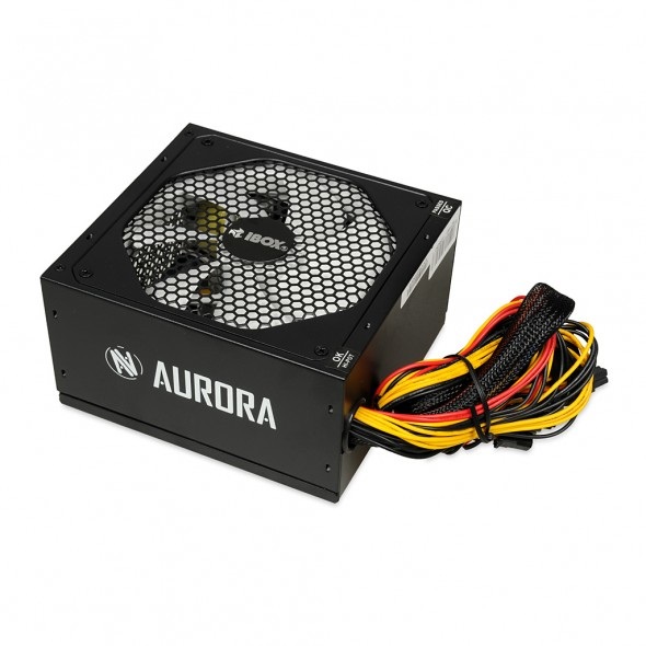 iBox Aurora Alimentatore per Computer 600 W 20 4 pin ATX Nero - Passivo, Protezioni Sovracorrente, Sovralimentazione, Cortocircuito
